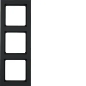 Rychlé Dodání BERKER 10136096 Rámeček 3-násobný, Berker Q.3, antracit, sametová