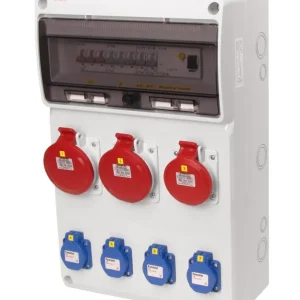 FAMATEL v652 ZSF40102000.1 /3952  Zásuvková skříň IP44 jištěná s chráničem 40/4/003 - přístroje Eaton Nakupujte Hned