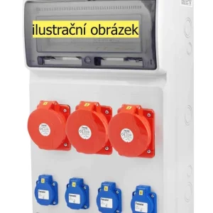 FAMATEL v664-6kA ZSF40300000.0 /3952  Zásuvková skříň IP44 jištěná bez chrániče - přístroje Eaton Autentický