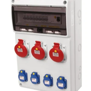 FAMATEL v667 ZSF40300000.1 /3952  Zásuvková skříň IP44 jištěná s chráničem 40/4/003 - přístroje Eaton Originální