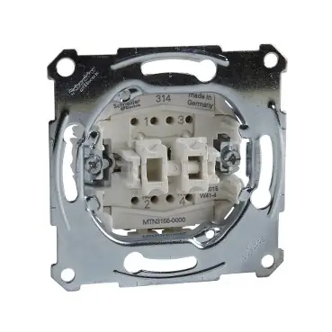 Pouze Dnes SCHNEIDER MTN3155-0000 MERTEN Mechanismus tlačítkového ovládače dvojitého ř. 1/0+1/0, 10 A