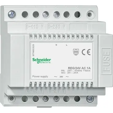 SCHNEIDER MTN663529 MERTEN Napájecí zdroj REG/24V AC/1A Pouze Dnes