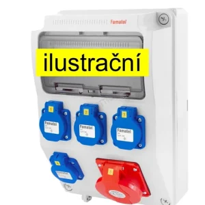 Vysoce Kvalitní FAMATEL v577-6kA ZSF40001000.0 /3958  Zásuvková skříň IP44 jištěná bez chrániče - přístroje Eaton