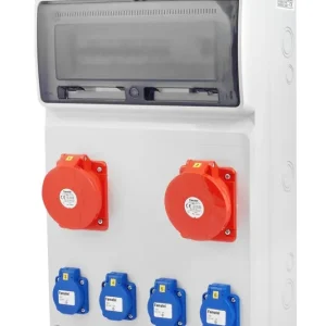 Hromadná Objednávka FAMATEL v625-6kA ZSF40101000.1 /3952  Zásuvková skříň IP44 jištěná s chráničem 40/4/003 - přístroje Eaton