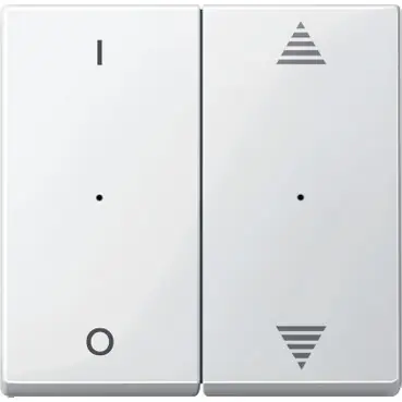 SCHNEIDER MTN619519 MERTEN Kryty pro 2-nás.tlač. modul, 1/0+šipky, polar, System M Jen Po Omezenou Doba