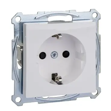SCHNEIDER MTN2300-0325 MERTEN Zásuvka 250V/16A s boč.zem.kont., System M, active Novinka