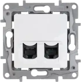 Jen Po Omezenou Doba LEGRAND 764576 Niloé, Zásuvka datová 2xRJ45 C6 STP bílá