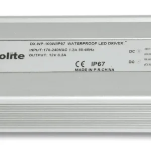 Ověřený ECOLITE DX-WP-100W/IP67 El. trafo,230V-12V,8.3A,100W