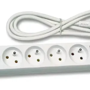 ECOLITE FK5-3 Prodl. přívod 3m, 5zásuvek s vypínačem Exkluzivní