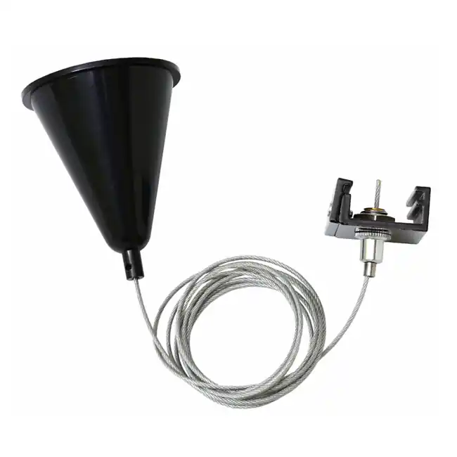 Expresní Doručení ECOLITE TR-ZAVES/CR Závěs na 3-fázovou lištu, 1,5m,černá