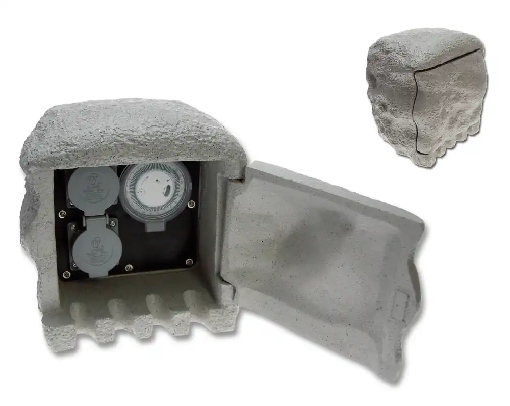 ECOLITE XSTA-222GT Kamenný sloupek 2x zás, čas.spínač Bezpečná Platba