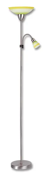 Originální ECOLITE LF34-ZLU/CHR Lampa stojací E27/100WsE14/40W zel+žlutá chrom