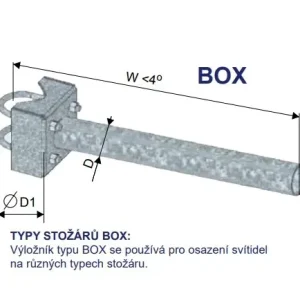 Záruka V Ceně KOOPERATIVA 12200-00415 BOX -1500/89 (třmenový výložník) Z výložník třmenový