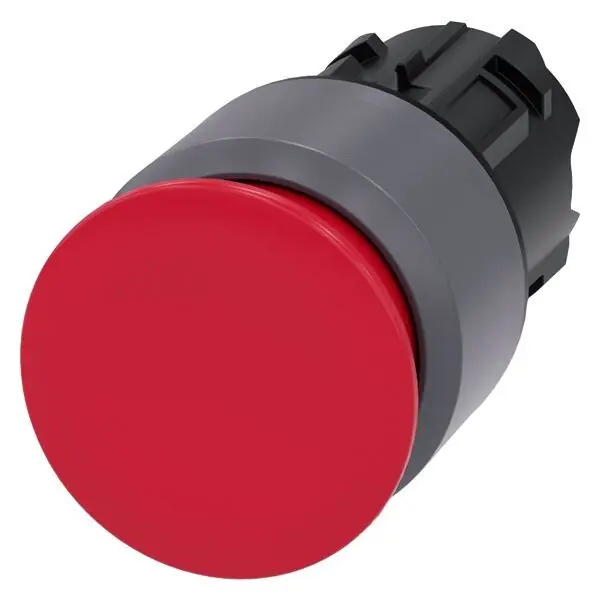 SIEMENS 3SU1030-1AA20-0AA0 SIRIUS ACT pushbutton, metal, plastic, unlighted, Ř30mm,red Cenový Hit