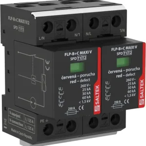 Vysoce Kvalitní SALTEK A05092 FLP-B+C MAXI V/2 kombinovaný svodič a přepětí, pro 1f systém TN-S