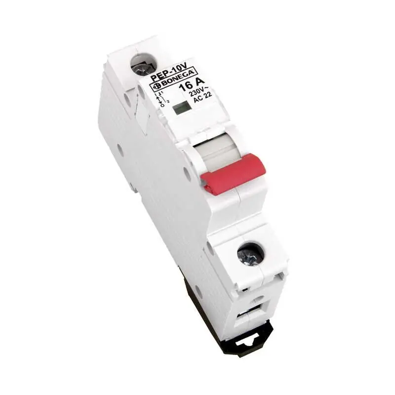 BONEGA Modulový vypínač PEP-10V63 (10 kA) 1P do 16A *05-1016001 PEP 10V63 Cenový Hit