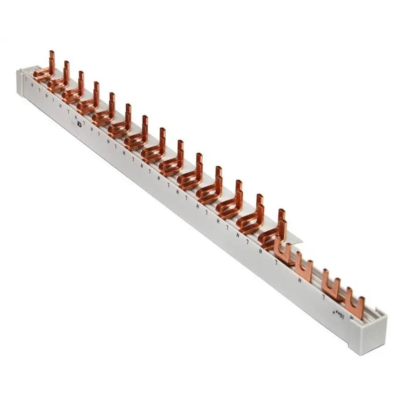 BONEGA Kombinovaná propojovací lišta měděná celkem pro 18 modulů *08-2P2V32H10 Horká Nabídka