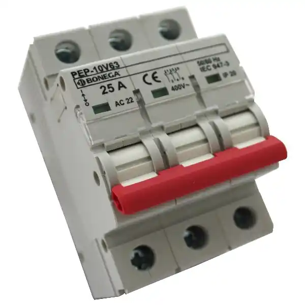 BONEGA Modulový vypínač PEP-10V63 (10 kA) 3P do 50A *05-3050001 PEP 10V63 Cenová Bomba