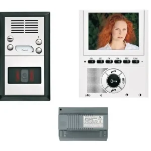 Přímo Od Výrobce TESLA 4FY 110 25.5 Videosada HANDSFREE KARAT (nerez INOX) pro 1 účastníka