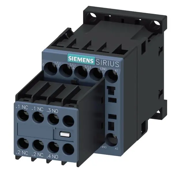 Kup Teď SIEMENS 3RT2016-1BB44 Výkonový stykač AC-3 9 A, 4 kW / 400 V 2 NO + 2 NC, 24 V DC 3-pole