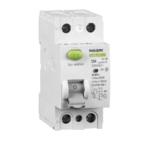Výhodná Nabídka NOARK 108217 Ex9L-H S 2P 25A 100mA Proudový chránič 10kA
