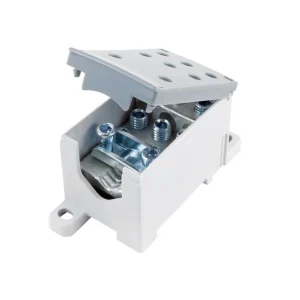 Nakupujte Hned POLLMANN 2080720 Distribuční blok PVB 160-6, 1pól., AL/CU, 160A, 690V, šedý, na DIN