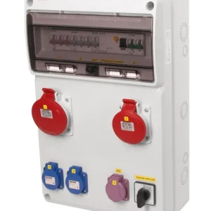 FAMATEL v910 ZSFT21101000.1 /3952 Zásuvková skříň IP44 jištěná s chráničem 40/4/003 - přístroje Eaton Prémiový