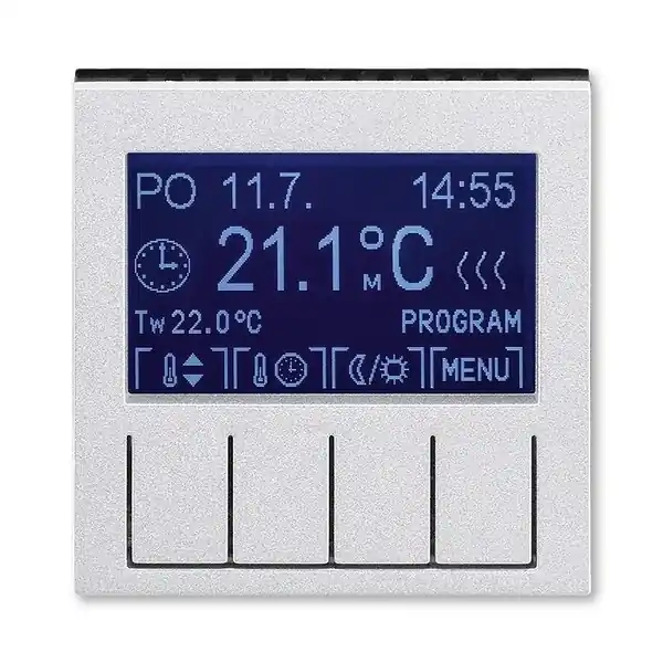 ABB 3292H-A10301 70, LEVIT Termostat univerzální programovatelný; titanová/kouř. černá Celosvětová Doprava