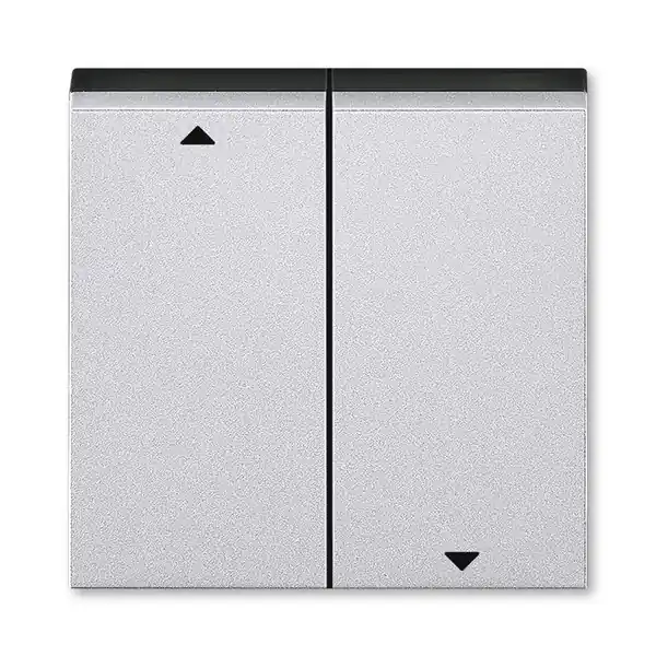 Moderní ABB 3559H-A00662 70, LEVIT Kryt spínače žal., dělený, s pot.; titanová/kouř. černá