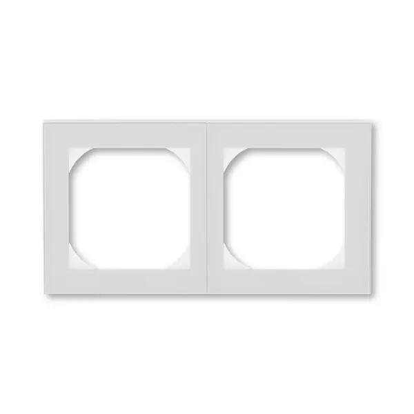 Ruční Výroba ABB 3901H-A05520 16, LEVIT Rámeček dvojnásobný s otvorem 55x55; šedá/bílá