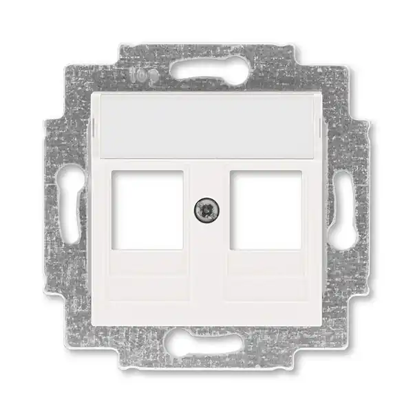 ABB 5014H-A01018 68, LEVIT Kryt zásuvky komun. př. (2x); perleťová Velkoobchod