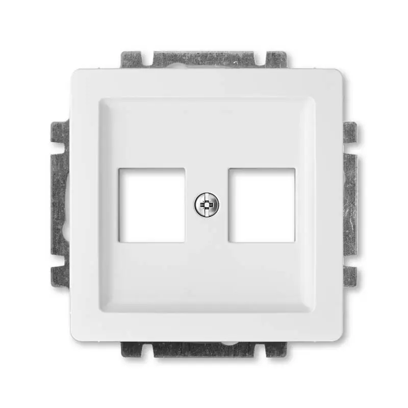 ABB 5014G-A02018 B1, SWING Kryt zásuvky komun. př. (2x); jasně bílá Kup Teď