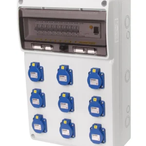 FAMATEL v760 ZSF90000000.1 /3952  Zásuvková skříň IP54 jištěná s chráničem 40/4/003 - přístroje Eaton Pouze Dnes