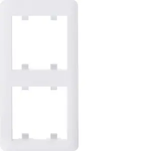 Expresní Doručení HAGER WL5220 Lumina soul Rámeček 2-násobný vodorovný, bílá lesk