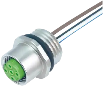 Luxusní MURR 7000-13541-9010020 M12 F panelová průchodka, 4pin, délka 0,2m (bez matky)