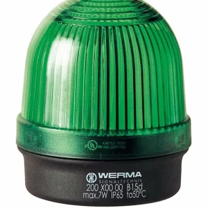 WERMA 20020000 Pevné signalizační světlo Ba15d 7W IP65 zelené Nová Kolekce