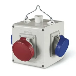 SCAME 623.1223/4 Energetická kostka se zásuvkami - 1x32A/4p, 1x16A/4p, 2x230V Značkový