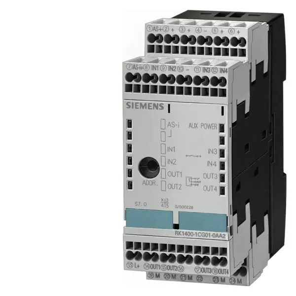 SIEMENS 3RK1402-3CG00-0AA2 AS-i SlimLine module Phased-out product !!! Super Cena