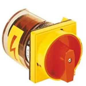 Jen Po Omezenou Doba LOVATO 7GN2010U25 Vačkový spínač 20A/3P, 0-1, úhel 60°, se žluto-čer.uzam.ovladačem