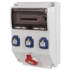 Zlevněný FAMATEL v323-6kA ZSF30100000.1 /3959 Zásuvková skříň IP44 jištěná s chráničem 40/4/003 - přístroje Eaton