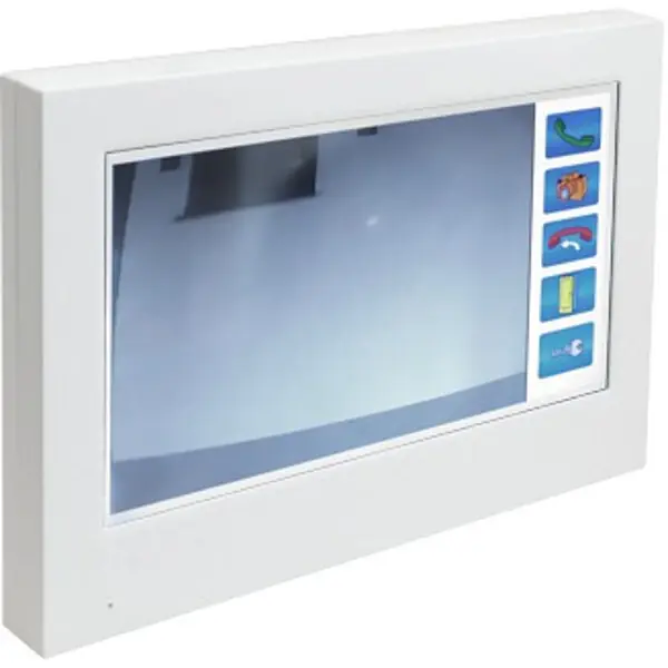 Přímo Od Výrobce TESLA 4FP 211 46.2101 Barevný dotykový HANDSFREE videotelefon (bílý) s pamětí obrazu