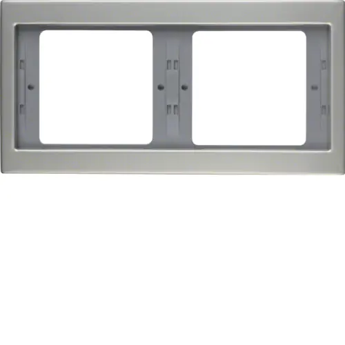 Bezpečná Platba BERKER 13637004 Rámeček, 2-násobný, vodorovný, Berker K.5, ušlecht. nerez. ocel
