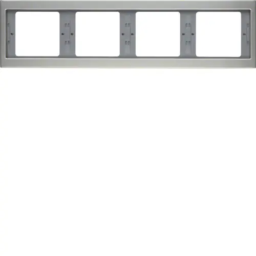BERKER 13837004 Rámeček, 4-násobný, vodorovný, Berker K.5, ušlecht. nerez. ocel Cenový Hit