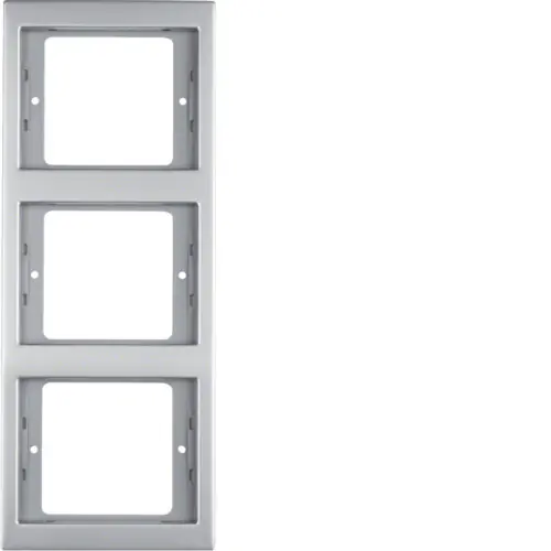 Značkový BERKER 13337004 Rámeček, 3-násobný, svislý, Berker K.5, ušlecht. nerez. ocel