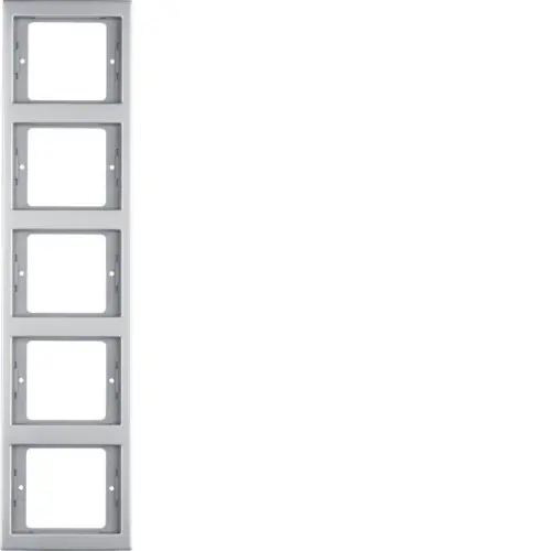 Akce BERKER 13537004 Rámeček, 5-násobný, svislý, Berker K.5, ušlecht. nerez. ocel