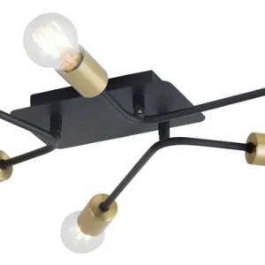 RABALUX 2103 Lanny E27 6X MAX 15W - černá/ zlatá Velkoobchod