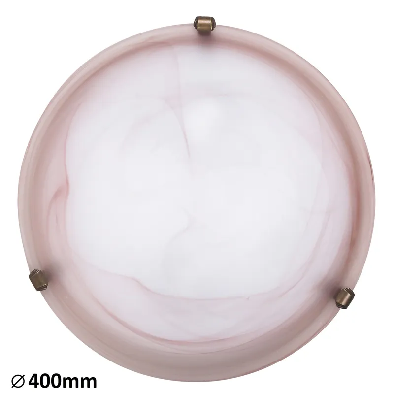 RABALUX 3353 Alabastro E27 2x MAX 60W IP20 tobacco alabaster/ bronzová bílá klip Oblíbený