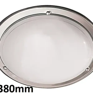 RABALUX 5143 Ufo E27 2x MAX 60W IP20 chromová/ opálové sklo Víkendová Akce