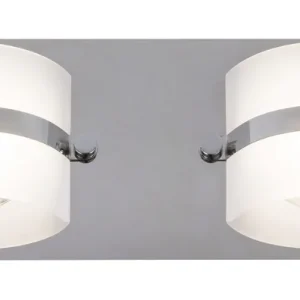 RABALUX 5490 Tony LED 2X 5W IP44 chromová/ opálové sklo Moderní