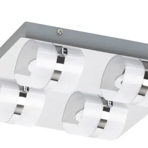 Luxusní RABALUX 5492 Tony LED 4X 5W IP44 chromová/ opálové sklo